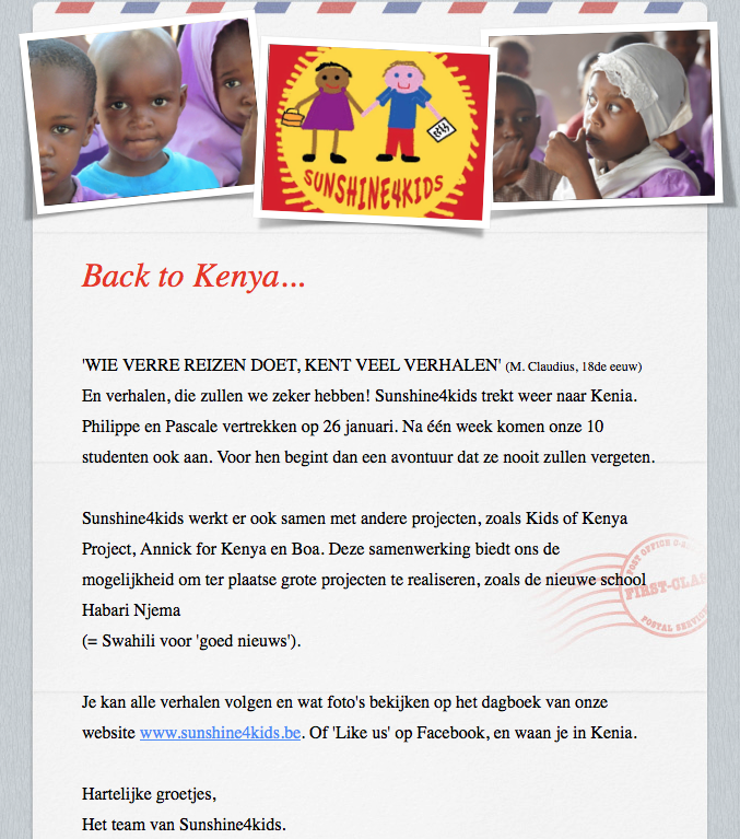 S4K Terug naar Kenia